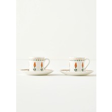Bella Maison Tulip Porselen 2'li Kahve Fincanı (90 cc)