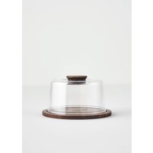 Bella Maison 2 Adet 16 cm Kek Fanusu Ahşap Tasarım