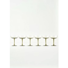 Bella Maison Bubble Martini Kadeh Seti 6'lı Yeşil (220 Cc)