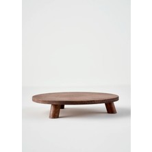 Bella Maison Aris Ayaklı Sunum Tabağı Naturel (29 Cm)