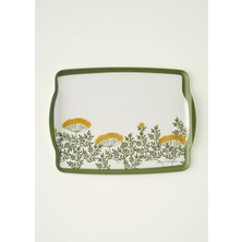 Garden Melamin Tepsi Yeşil (42X31 Cm)