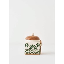 Bella Maison Molly Seramik Kavanoz Krem (800 Ml)