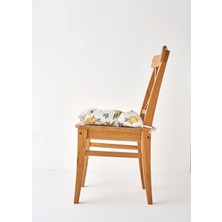 Lemoncello Yellow Baskılı Sandalye Minderi Sarı (40X40 Cm)