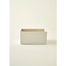 Bella Maison Ella Katlanabilir Organizer Sepet Açık Krem Pamuklu 28X28X13 Cm Fonksiyonel ve Dekoratif