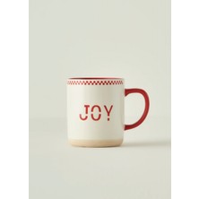 Bella Maison Joy Yılbaşı Stoneware Kupa Kırmızı (470 cc)