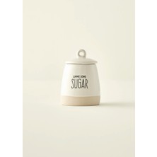 Bella Maison Bohemia Stoneware Şekerlik Beyaz (8X11 Cm)