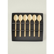 Milano 6'lı Çay Kaşığı Seti Gold