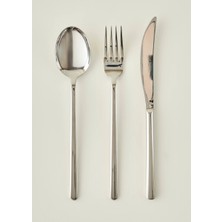 Milano 18 Parça Yemek Çatal Kaşık Bıçak Seti Silver