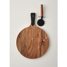 Bella Maison Slice Pizza Sunum Seti Naturel (42X30 Cm)