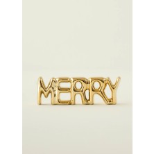 Bella Maison Merry Dekoratif Obje Gold (18x2x6 cm)