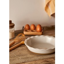 Bella Maison Margot Stoneware Fırın Kabı Beyaz (25,7x6,3 Cm)