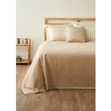 Stormi Pamuklu Çift Kişilik Waffle Pike Bej (200X220 Cm)