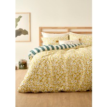 Bella Maison Naomi Pamuklu Tek Kişilik Nevresim Takımı Sarı (160x220 cm)