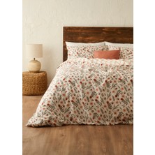 Bella Maison Florian Pamuklu Tek Kişilik Nevresim Seti Kiremit (160x220 cm)