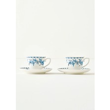 Bella Maison Bleu Blanc 2'li Kahve Fincanı Seti Mavi (90 cc)