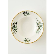 Olive Porselen Makarna Tabağı Yeşil (27 Cm)