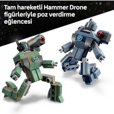 Teknocan Marketing ǀ Iron Man ve War Machine, Hammer Insansız Hava Araçlarına Karşı 76320-7 Yaş ve Üzeri Süper Kahraman Seven Çocuklar Için Yaratıcı Oyuncak Yapım Seti, Harika Hediye Fikri (204 Parça)