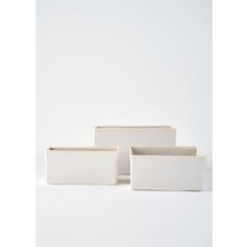 Ella Katlanabilir Organizer Sepet 3'lü Naturel