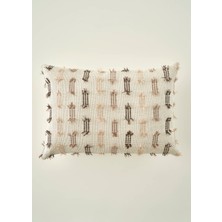 Bella Maison Stich Dekoratif Kırlent Kılıfı Bej (35X50 Cm)