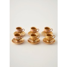 Bella Maison Clara 6'lı Kahve Fincanı Seti Hardal (90 Cc)