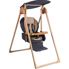 Tommybaby Crazy Gold Antrasit Renk Bebek Salıncağı Mama Sandalyesi Yüksek Taşıma Kapasitesi