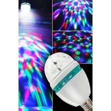 Teknocan Marketing BM-553 Renkli Disko Ampulü Lambası E27 Duy LED Ampul Dönen Disco Topu 1410