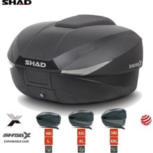 Shad SH-58X GENİŞLEYEBİLEN MOTOSİKLET ARKA ÇANTA KARBON
