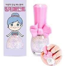 Teknocan Marketing I'm Pinky Kids Nail Paint Twinkle Circle Çocuklar Için Soyulabilir Oje