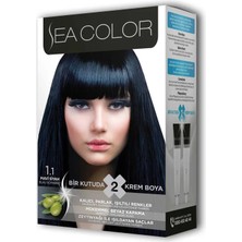 Al-Fil Teknoloji 2 Tüp Krem Saç Boyası Seti Mavi Siyah No:1.1