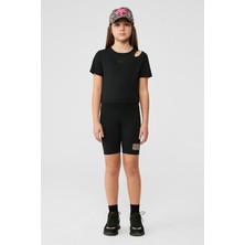 Tyess Bg Store Kız Çocuk Siyah Tshirt