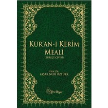 Kur''an-I Kerim Meali (Türkçe Çeviri) (Ciltli) - Yaşar Nuri Öztürk