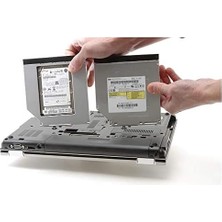 Teknocan Marketing Harddisk Kutusu 9.5mm Slim Kızak Caddy Laptop DVD To SSD HDD Sata 4716