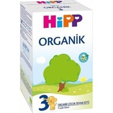 Hipp 3 Organik Bebek Devam Sütü 600 gr 12 Aylık ve Üstü Çocuklar İçin Ek Gıda