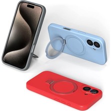 Teknocan Marketing 15 Pro Max Için Magsafe ile Uyumlu Kılıf Pax Halka Standlı Darbelere Dayanıklı Içi Süet Güçlü Manyetik Tutui 15 Pro Max Için Magsafe ile Uyumlu Kılıf