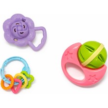 Akar Bebek Çıngırak Oyuncak Seti Diş Kaşıyıcı & Duyu Gelişim Oyuncakları (3’lü Set)
