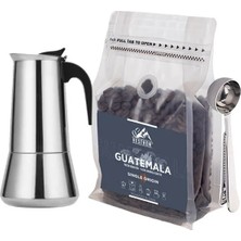 Vestron Outdoor Kahve Tanışma Seti Moka Pot 6 Cup Kahve Demleme ve Guatemala|filtre KAHVE|250G