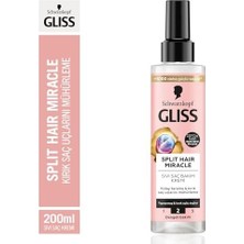 Teknocan Marketing Split Hair Miracle Kırık Uçları Mühürleyen Sıvı Saç Bakım Kremi - Iyonik Kompleks ve Üzüm Çekirdeği Yağı ile 200 ml