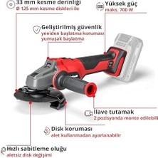 Teknocan Marketing 18/125 Q - Solo, Akülü Avuç Taşlama