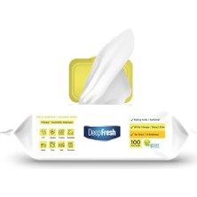 Teknocan Marketing Deep Fresh Iz Bırakmaz Yüzey Temizlik Havlusu Limon 100 Yaprak