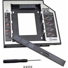 Teknocan Marketing 12.7mm HDD Caddy DVD SSD Kutu Sata CD Kızak Ikinci Harddisk Laptop Notebook 4717