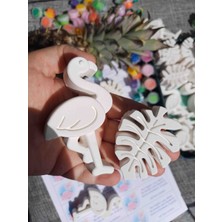Opulent Accessories Flamingo Taş Boyama Seti 10 Adet Okul Öncesi Etkinlik, Karne Hediyesi, Doğum Günü Hediyelik, Kurumsal Etkinlik