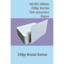 Örün Matbaa A6 Oval 10,5X14,8CM Ebat 100'LÜ Paket Oval Baskısız Boş Baskı Kağıdı 230 gr Bristol Karton