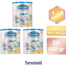 Senimil 3 Bebek Devam Sütü 400 gr (9-12 Ay) 3 Lü Avantaj Paketi
