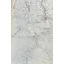 Sultan Dekorasyon Ithal 16M2 Duvar Kağıdı 3boyutlu Mermer Desen Simli Silinebilir