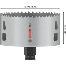 Teknocan Marketing 1 x Pro Multi Material Power Plus Hole Testere (Softwood, Drywall, Ø 95 Mm, Professional Accessory Rotary Drill/drivers)