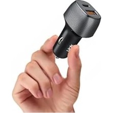 Teknocan Marketing C499 43W Araç Şarj Aleti 2x USB Type-C To Type-C Kablo Set