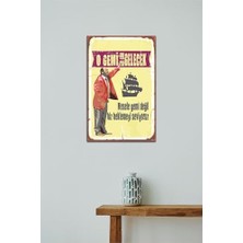 Teknocan Marketing O Gemi Bir Gün Gelecek Retro Ahşap Mdf Tablo DRTR0097