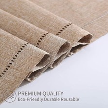 Teknocan Marketing Masa Üstü Örtüsü, 32X180CM Dekoratif Keten Masa Örtüsü, Çiftlik Evi Tarzı, Günlük Kullanım Için Polyester Masa Örtüsü, Düğün ve Ev Dekorasyonu Için (Gri)