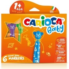 Teknocan Marketing Bebek Süper Yıkanabilir Keçeli Boya Kalemi 6'li +1 Yaş