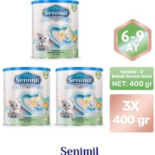Senimil 2 Bebek Devam Sütü 400 gr (6-9 Ay) 3 Lü Avantaj Paketi